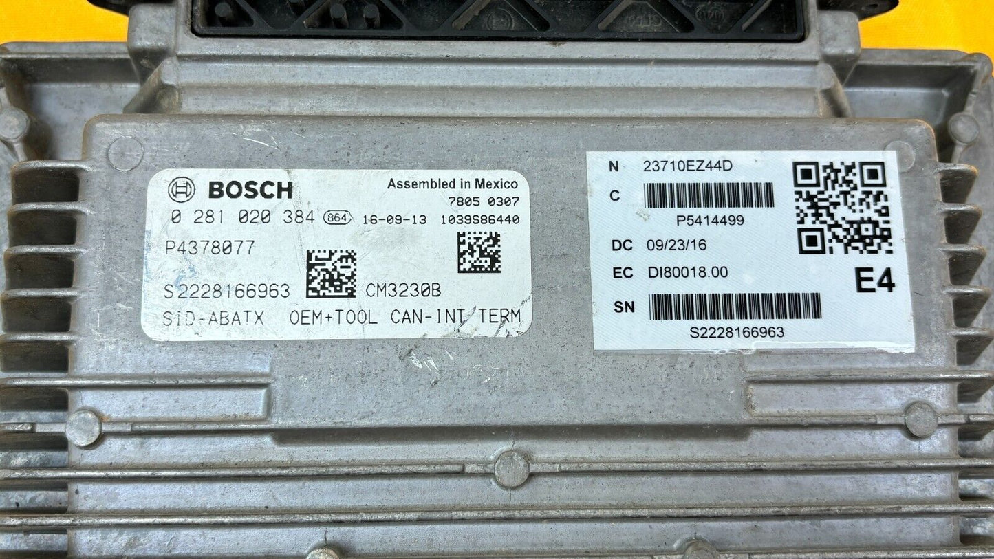 2016-2019 NISSAN TITAN XD 5.0L DIESEL ENGINE COMPUTER ECU ECM 23710EZ44D OEM