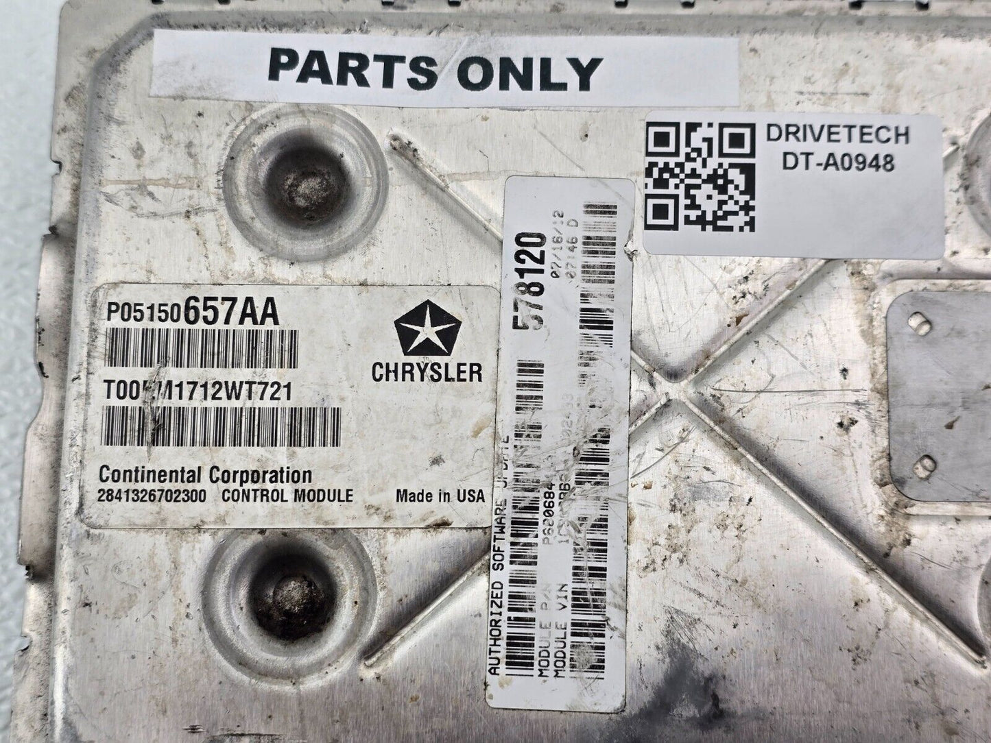 2012 Dodge Grand Caravan 3.6L Engine Control Computer Module ECM P05150657AA OEM